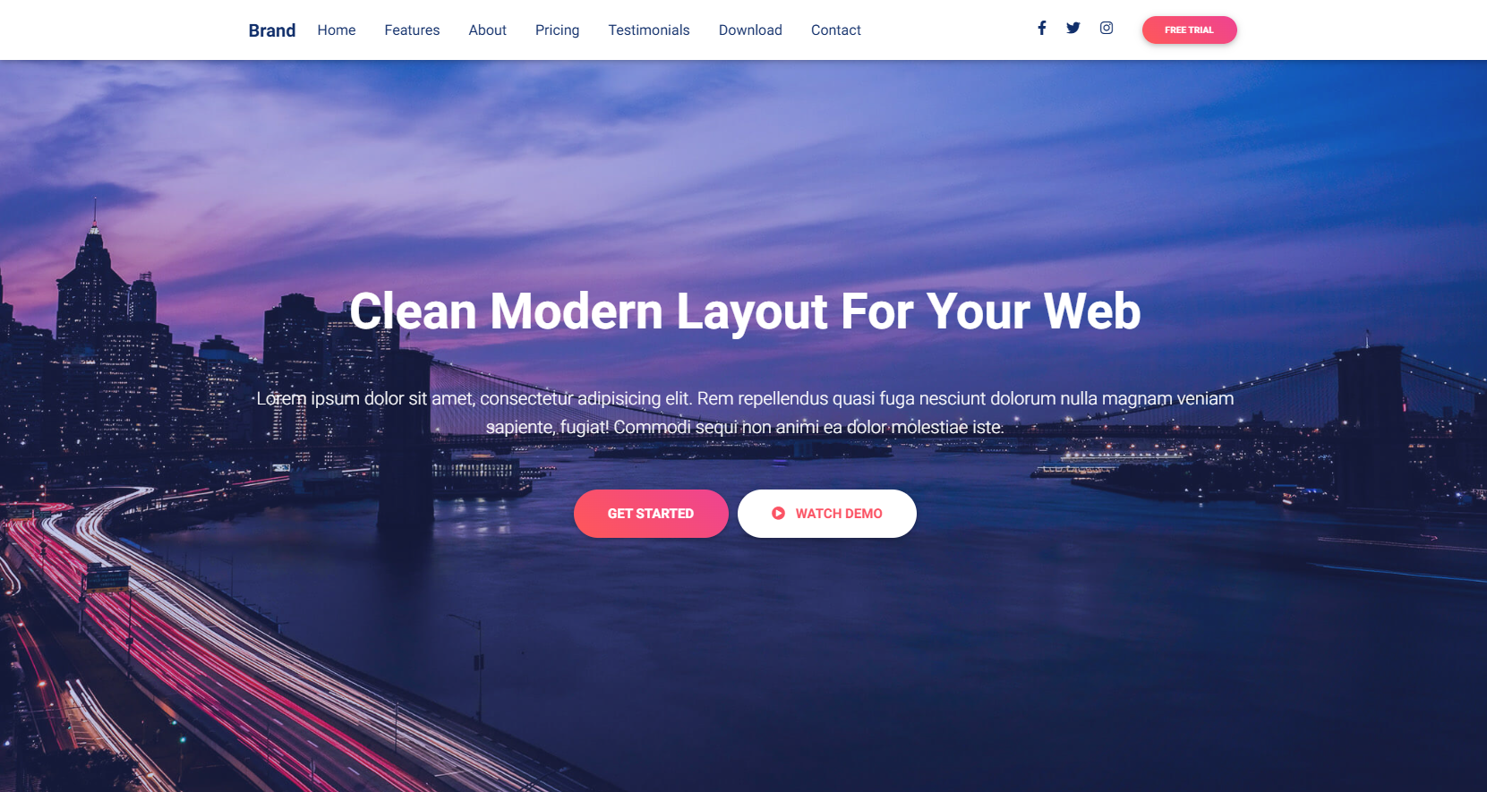 SaaS Template – Modern Dashboard & Landing Page UI Kit