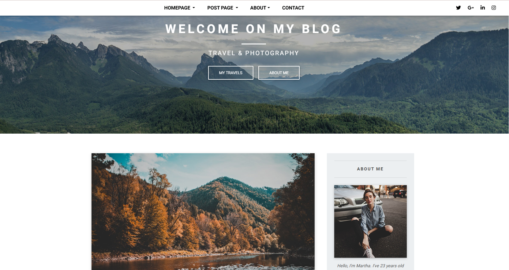 Bootstrap Blog Website – Responsive UI Template with Modern Design