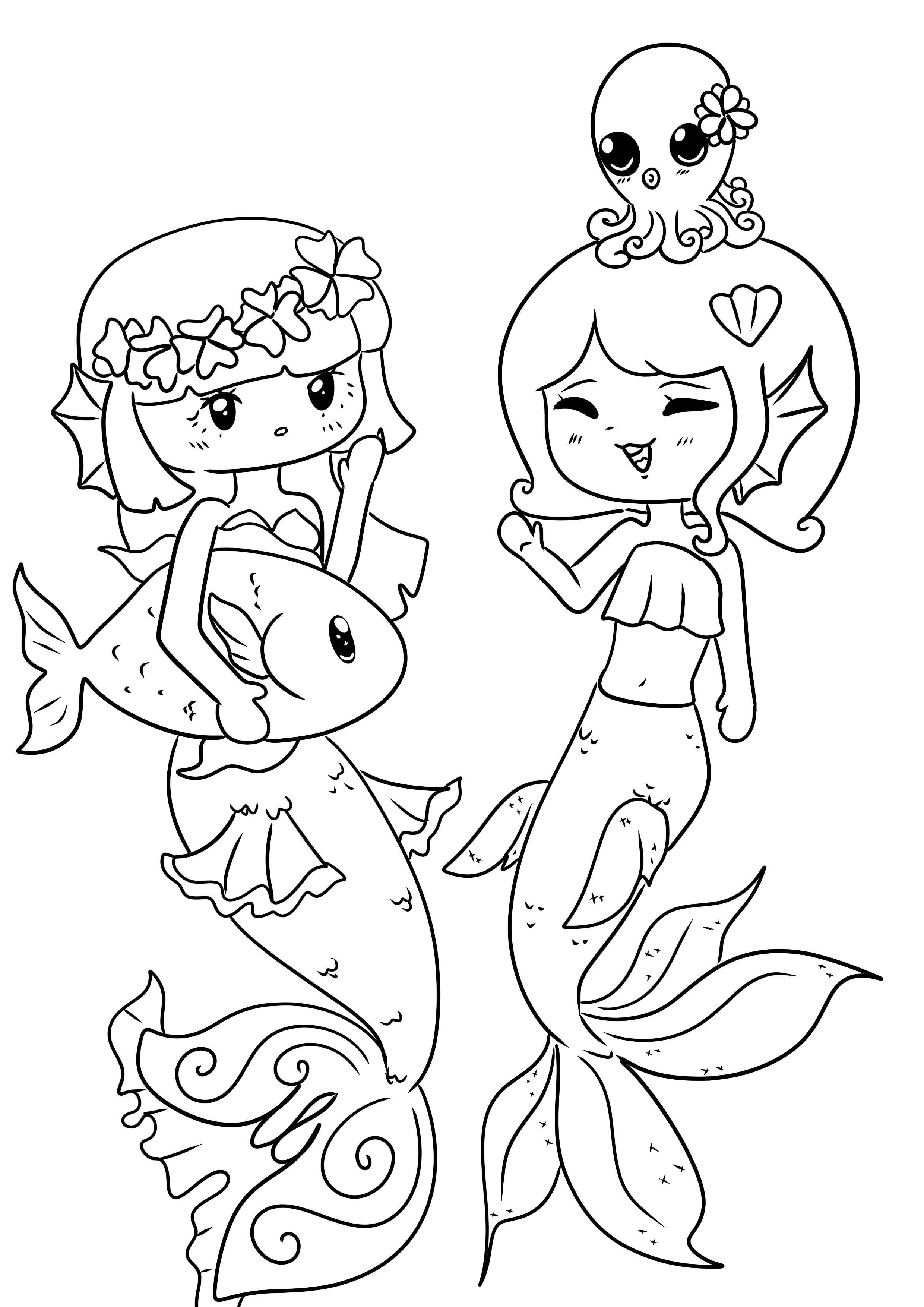 Mermaid Coloring Book